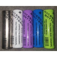 JuiceBox 3.6v 18650 - 1500mAh Capacity - High Discharge 15C (22.5 Amps) Lithium Ion (2 Pack)
