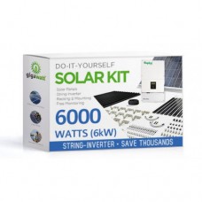 6000 Watt (6kW) DIY Solar Panel Kit w/String Inverter